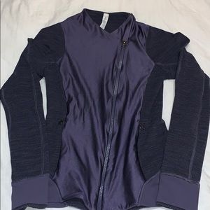 Lululemon asymmetrical zippered jacket